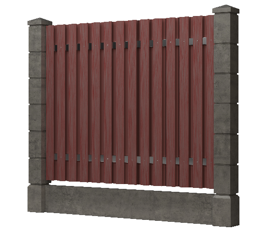 Заборная доска GRINDERDECO, ДПК, тиснение "дуб" Мербау купить в Казани