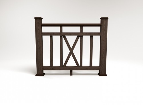 Ограждение из ДПК FG6 венге купить в Казани