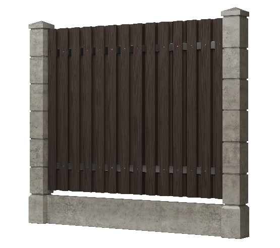 Заборная доска GRINDERDECO, ДПК, тиснение "дуб" Венге купить в Казани