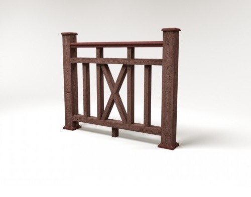 Ограждение из ДПК FG6 шоколад купить в Казани