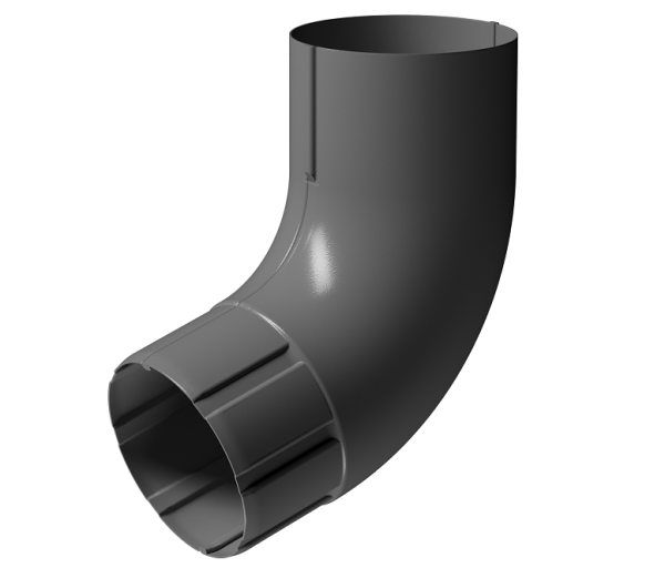 Колено 72° D90 Döcke STAL PREMIUM Графит, (RAL 7024) купить в Казани