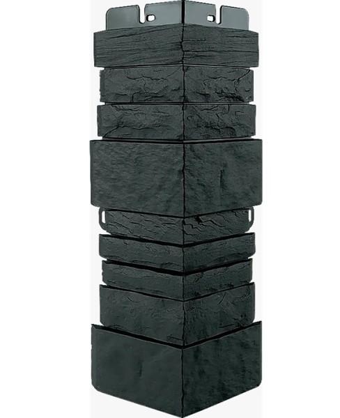 Угол наружный Альта-Профиль Скалистый камень ЭКО Графит купить в Казани