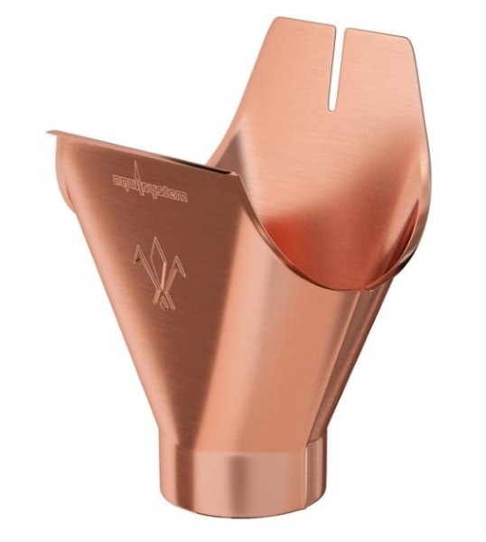 Водосток Aquasistem, система 125x90 - Воронка желоба медная купить в Казани