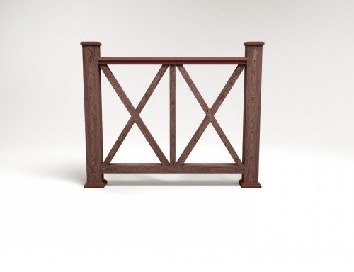 Ограждение из ДПК FG7 шоколад купить в Казани