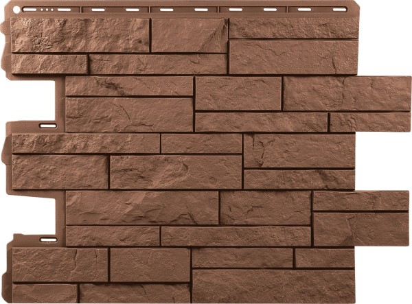 Фасадная панель Альта-Профиль Шотландия Терракотовый купить в Казани