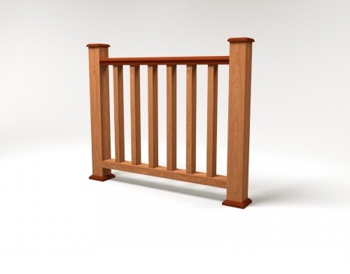 Ограждение из ДПК FG5 терракот купить в Казани