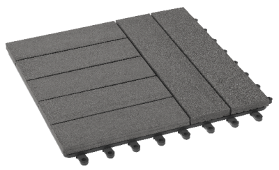 Модульный паркет ДПК GRINDERDECO Комфорт 4 Серый базальт