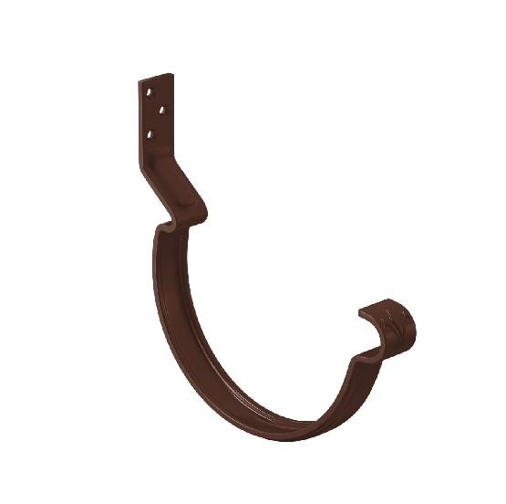 Водосток Aquasistem, система 150/100 - Крюк крепления желоба короткий RAL 8017 Коричневый купить в Казани