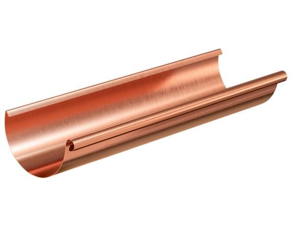 Водосток Aquasistem, система 125x90 - Желоб водосточный медный 3 метра купить в Казани