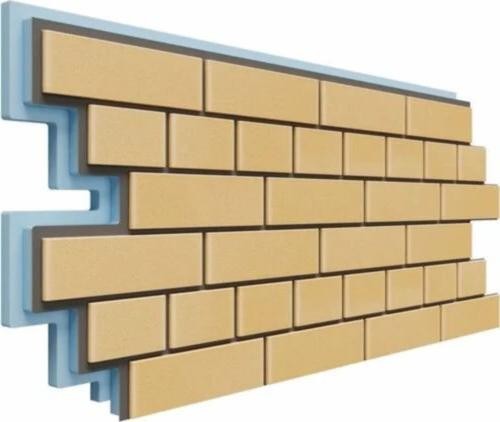 Термопанели Доломит Кирпич 40 мм Жёлтый купить в Казани