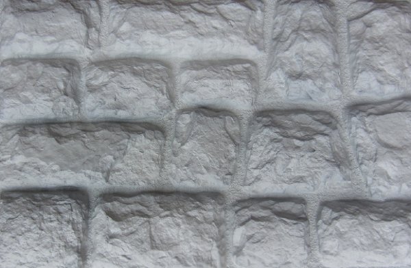 Фасадная панель Аэлит Камень крупный Белый купить в Казани