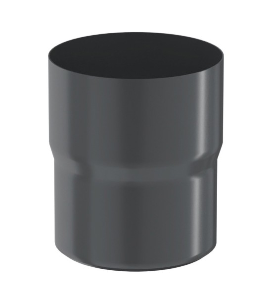 Водосток Aquasistem, система 125x90 - Соединитель трубы RAL 7024 Тёмно-серый купить в Казани