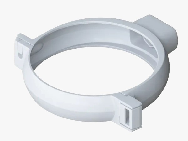 Водосток Альта-Профиль ПВХ – Хомут трубы (белый) купить в Казани