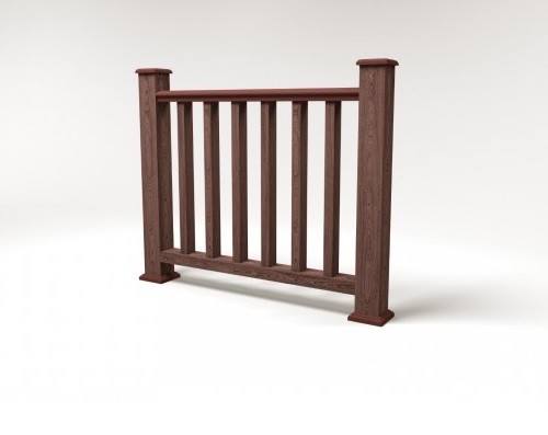 Ограждение из ДПК FG5 шоколад купить в Казани