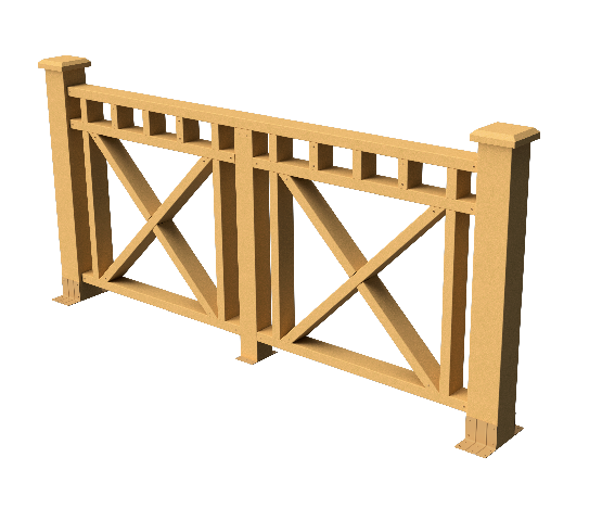 Ограждения декоративное ДПК GRINDERDECO Виктория песчаник купить в Казани