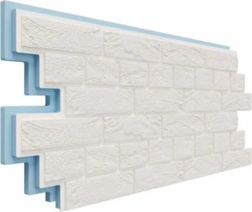 Термосайдинг Доломит Венецианский Кирпич 40 мм Белоснежный купить в Казани