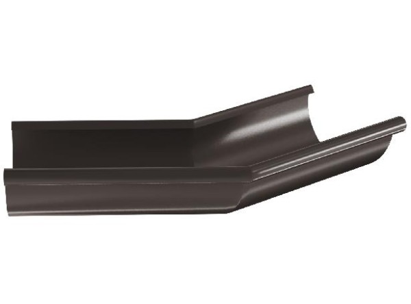 Водосток Aquasistem, система 125x90 - Угол желоба, наружный 135° RR 32 Тёмно-Коричневый купить в Казани