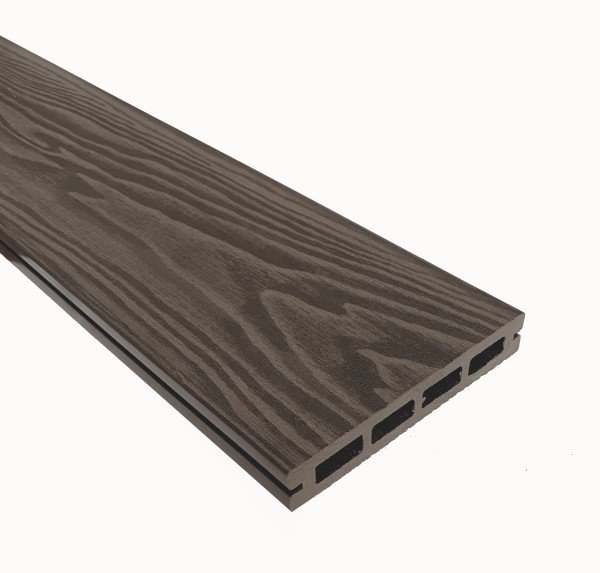 Террасная доска из ДПК Terrapol Смарт 3D Пустотелая с пазом Тик Киото купить в Казани