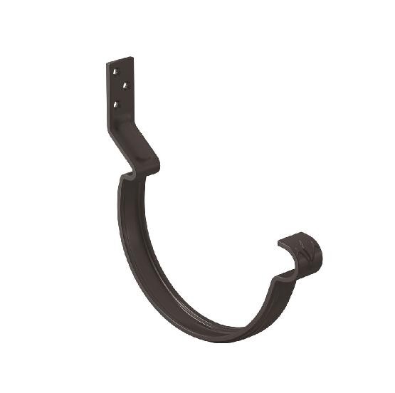 Водосток Aquasistem, система 125x90 - Крюк крепления желоба короткий RR 32 Тёмно Коричневый купить в Казани