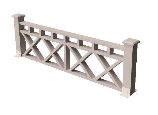 Ограждения декоративное ДПК GRINDERDECO Бэйли выбеленый дуб купить в Казани