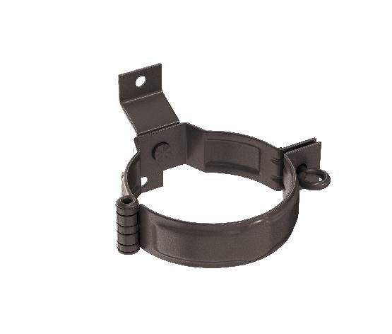 Водосток Aquasistem, система 150/100 - Декоративный хомут трубы под дерево с комплектом крепления RR 32 Тёмно-Коричнневый купить в Казани