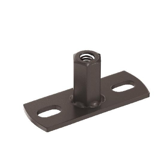 Водосток Aquasistem, система 150/100 - Держатель для хомута под метиз RR 32 Тёмно-Коричневый купить в Казани