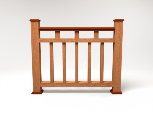 Ограждение из ДПК FG1 терракот купить в Казани