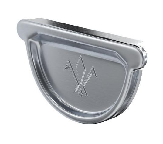 Водосток Aquasistem, Система 150/100 - Заглушка желоба универсальная оцинкованая купить в Казани