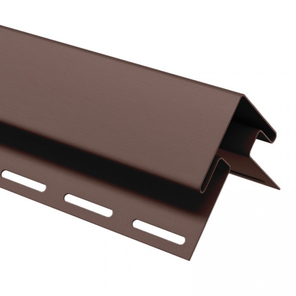 Угол внешний (наружный) для сайдинга, коричневый купить в Казани