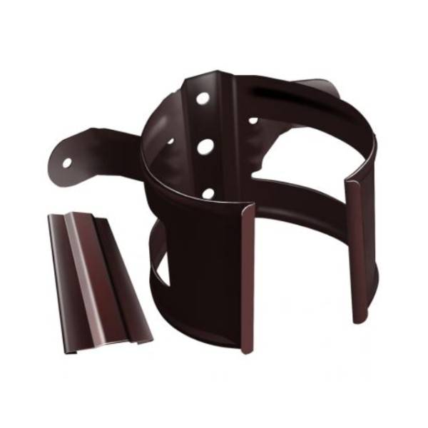 Водосток Grand Line 150x100 – Хомут трубы (на дерево) RAL 8017 купить в Казани