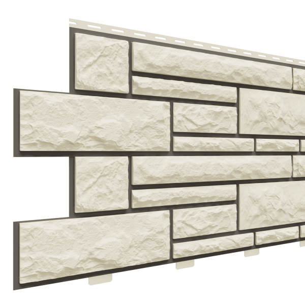Фасадная панель Доломит, Брусчатка Доломит Слоновая кость (2м) купить в Казани