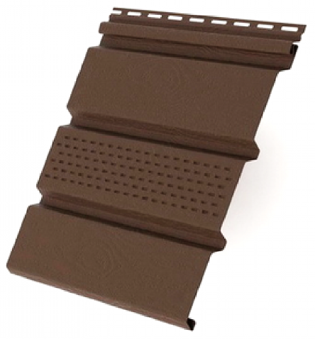 Софит с центральной перфорацией, коричневый купить в Казани