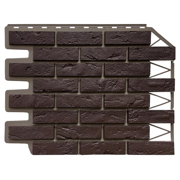 Фасадная панель FineBer, Кирпич Баварский, Темно коричневый купить в Казани