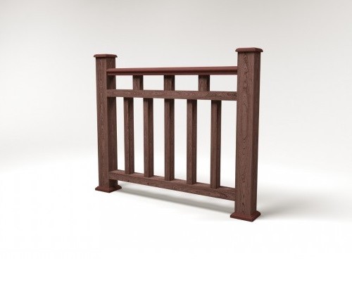 Ограждение из ДПК FG1 шоколад купить в Казани