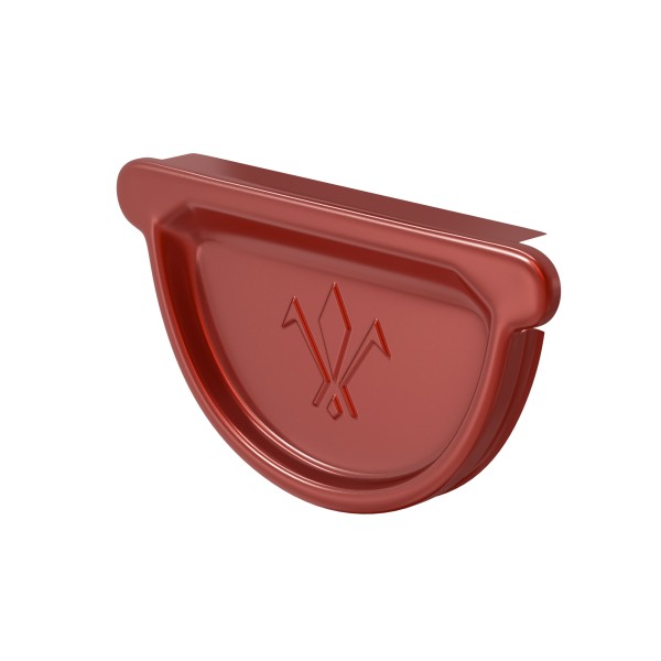 Водосток Aquasistem, система 125x90 - Заглушка универсальная с резиновым уплотнителем RR 29 Бургундский купить в Казани