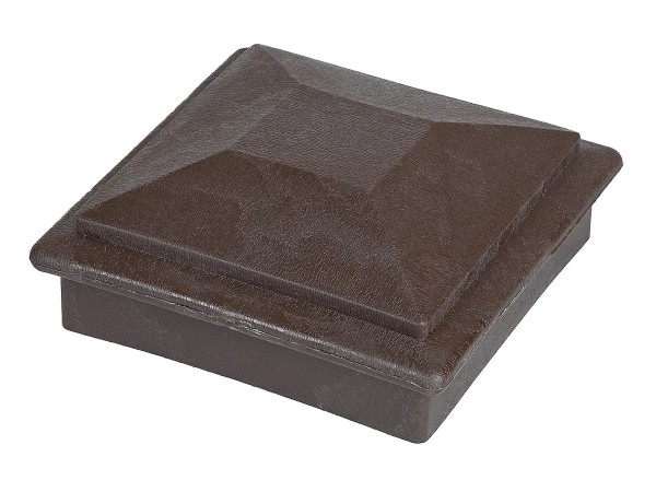 Крышка верхняя фигурная ПВХ для столба Deckart 100х100 Венге купить в Казани