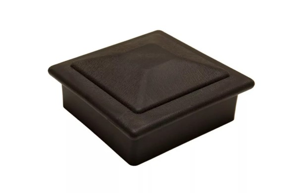 Крышка верхняя фигурная ПВХ для столба Deckart 100х100 Графит купить в Казани