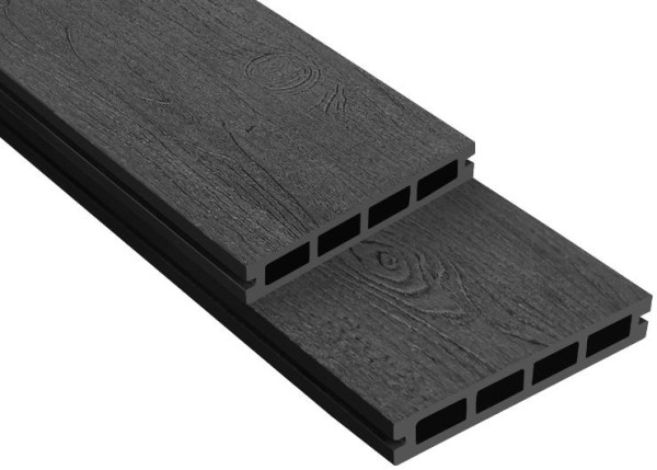 Террасная доска ДПК Outdoor 3D NEVADA/CALIFORNIA черная купить в Казани