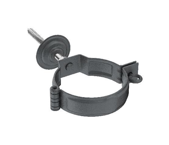 Водосток Aquasistem, Система 125/90 - Декоративный хомут c метизом в сборе RR 23 Маренго matt купить в Казани