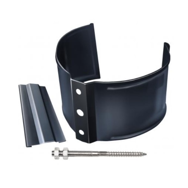 Водосток Grand Line 125x90 – Хомут трубы (на кирпич) RAL 7024 купить в Казани