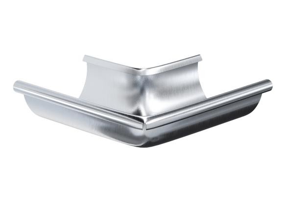 Водосток Aquasistem, Система 150/100 - Угол желоба наружный оцинковка 90° купить в Казани