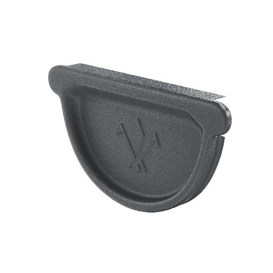 Водосток Aquasistem, Система 125/90 - Заглушка желоба универсальная с резиновым уплотнителем RR 23 Маренго matt купить в Казани