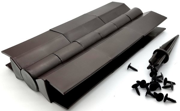 Угловой элемент поворотный, пластиковый от 60° до 300° для доски 225х30 мм из ДПК Чёрный Holzhof купить в Казани