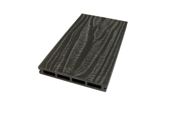 Террасная доская ДПК NanoWood Nature 3D (20мм) пустотелая Графит купить в Казани