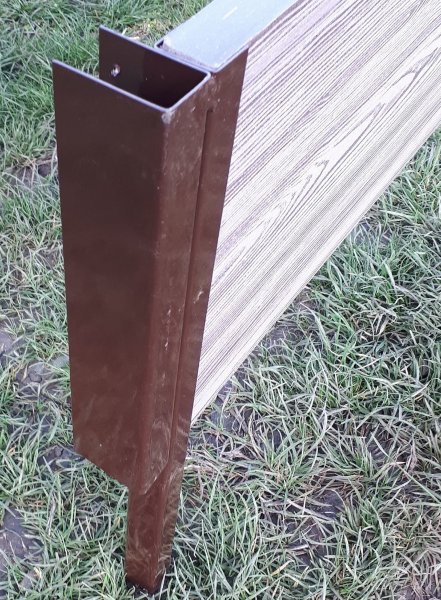 Угловой элемент металл, 90° для доски 300х30 мм Holzhof купить в Казани