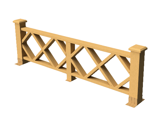 Ограждения декоративное ДПК GRINDERDECO Миллениум песчаник купить в Казани