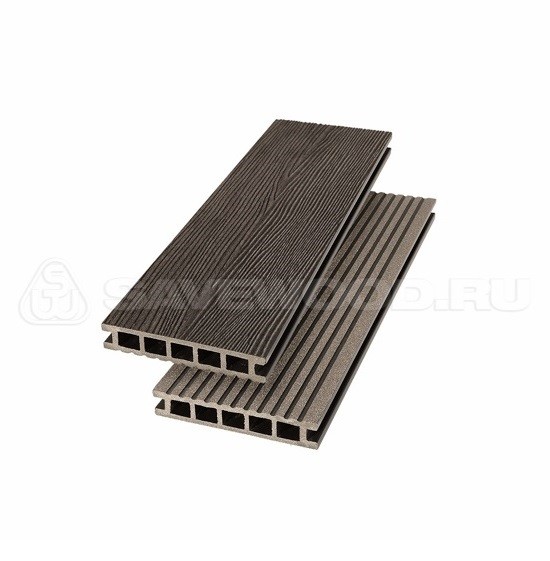 Террасная доска из ДПК SW Ornus радиальный распил темно-коричневый купить в Казани
