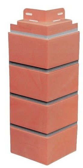 Угол к фасадной панели SteinDorf Кирпич красный с прокрашенными швами купить в Казани