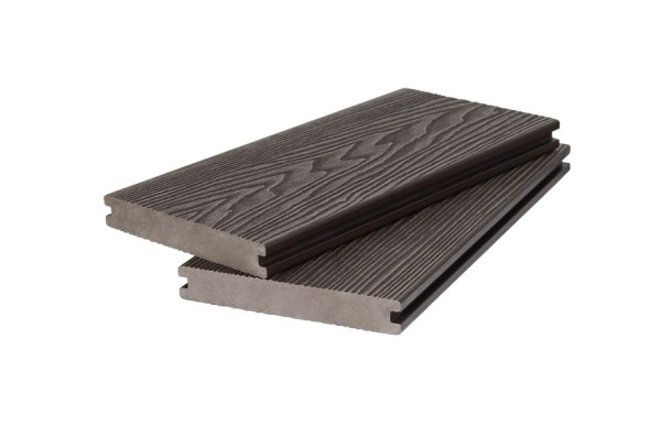 Доска террасная 3D фактура дерева POLIVAN GROUP двухсторонняя полнотелая SINGARAJA тёмно-коричневый купить в Казани