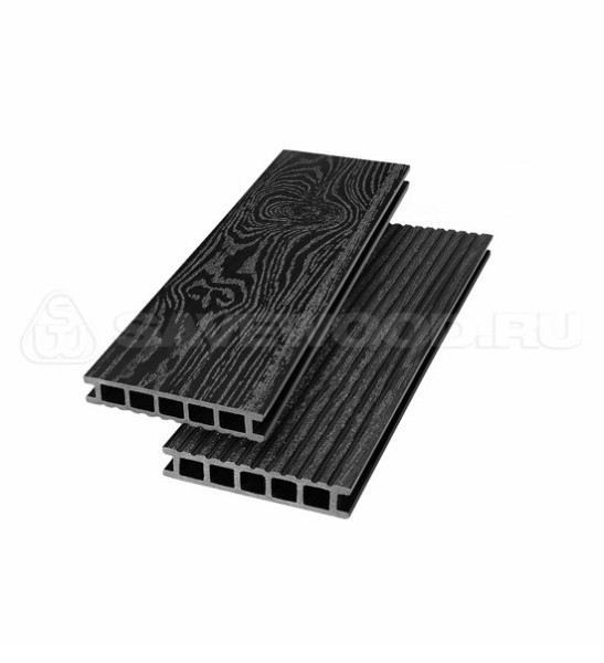 Террасная доска из ДПК SW Ornus тангенциальный распил черный купить в Казани